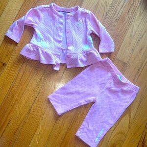 Calvin Klein ADORABLE Pants and Sweater Set for Baby Girls 3-6M